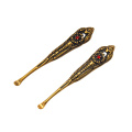 Luxury Brass Pharaoh's Pattern Metal Snuff Spoon Sniffer Snorter Powder Hoover Hooteer Snuff Shovel Smoking Accessories